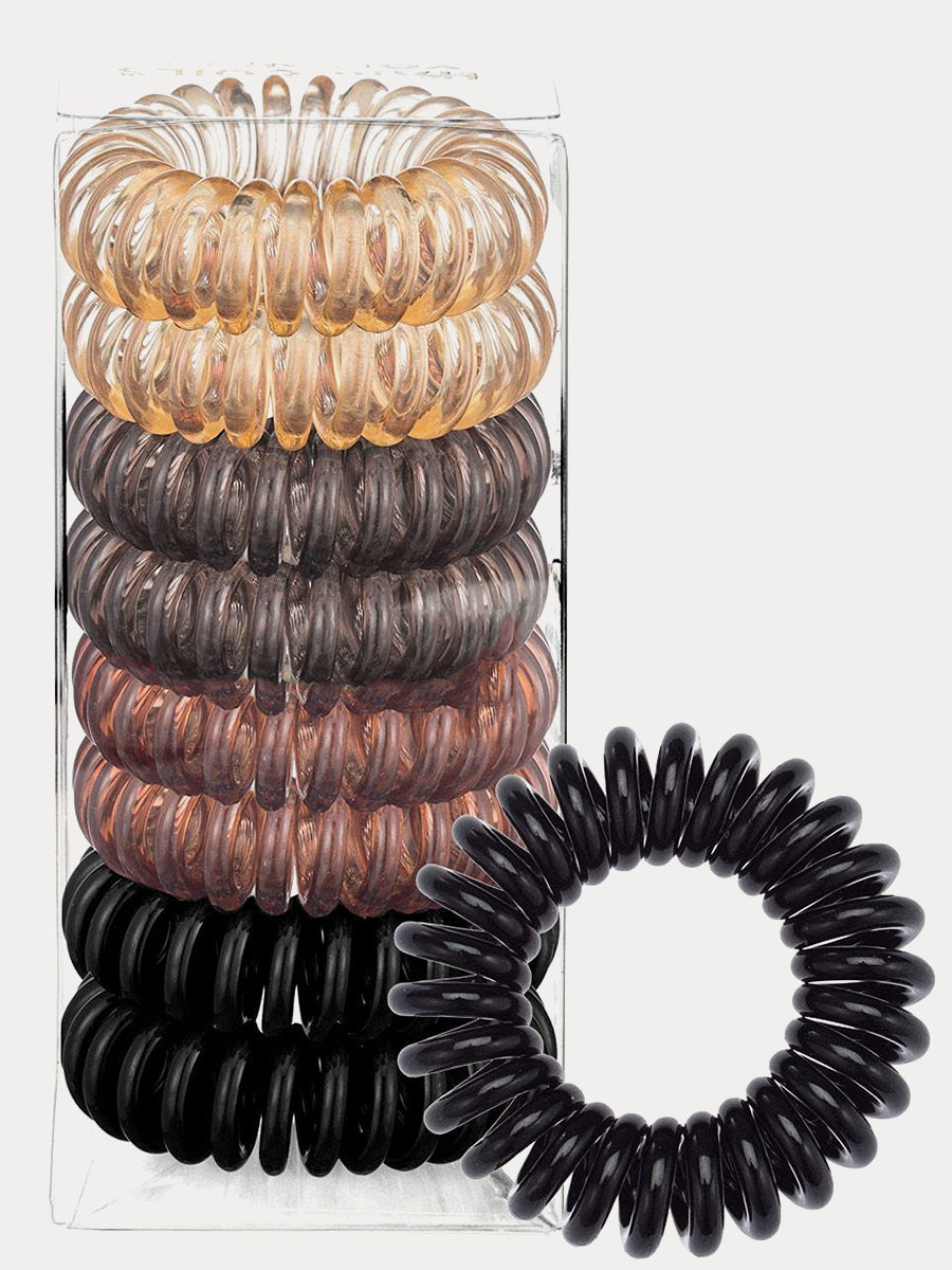 Simple High-stretch Telephone Wire Hair Ties-8Pcs｜Awaytr®