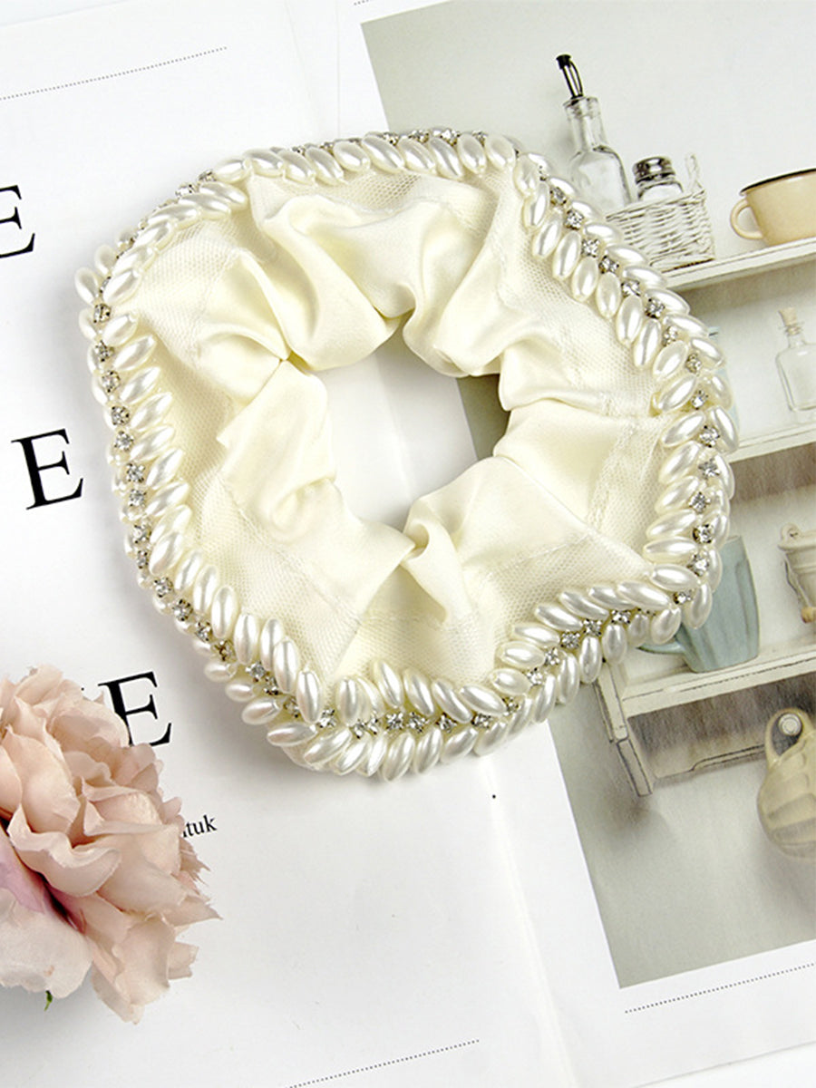 Vintage White Pearl Scrunchies｜Awaytr®