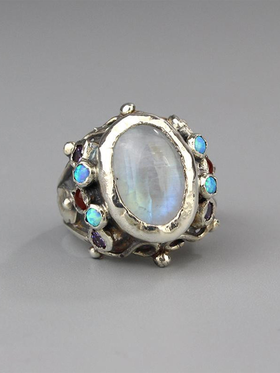 Vintage Opal Adjustable Ring｜Awaytr®