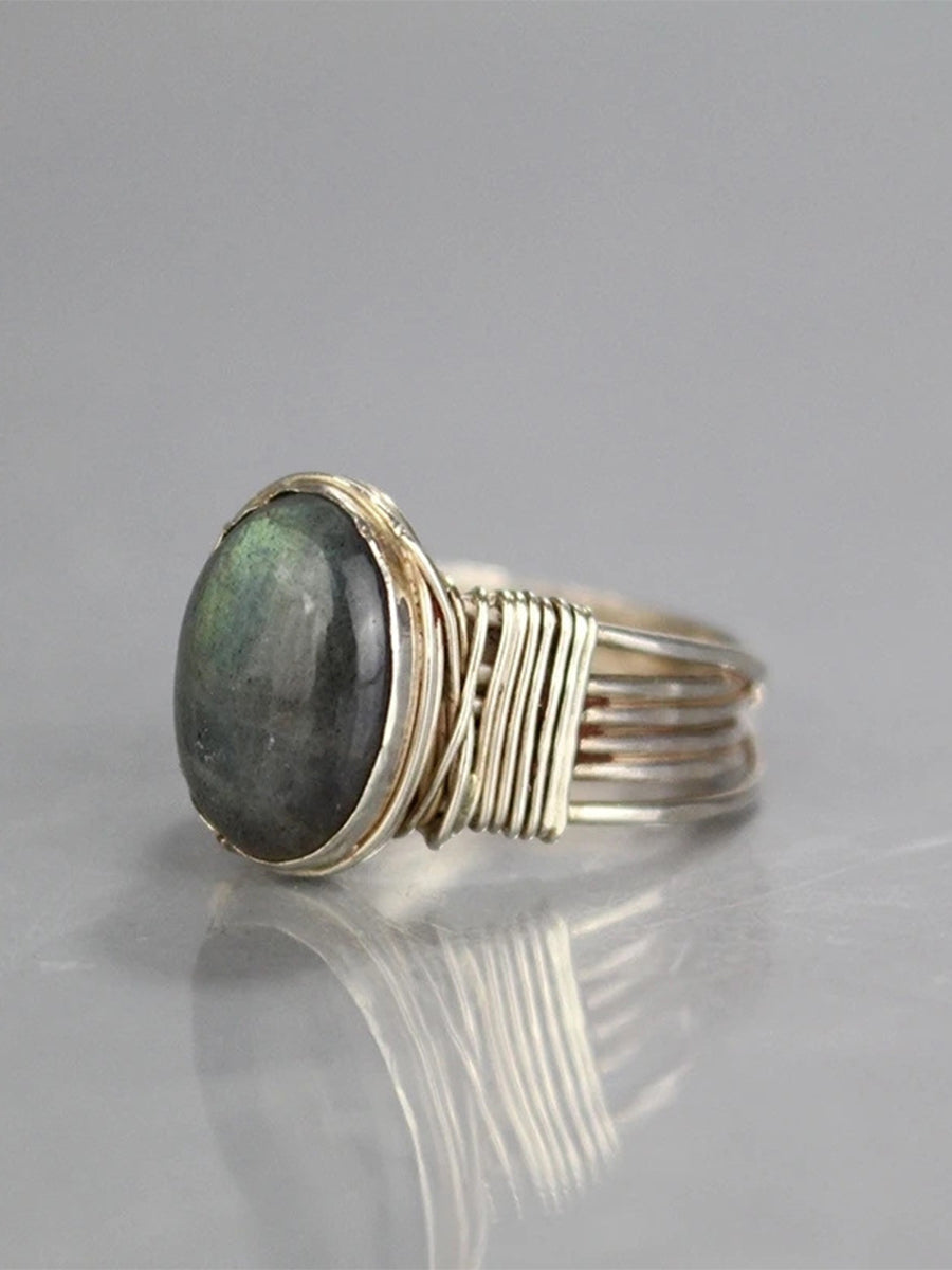 Vintage Winding Natural Stone Ring｜Awaytr®