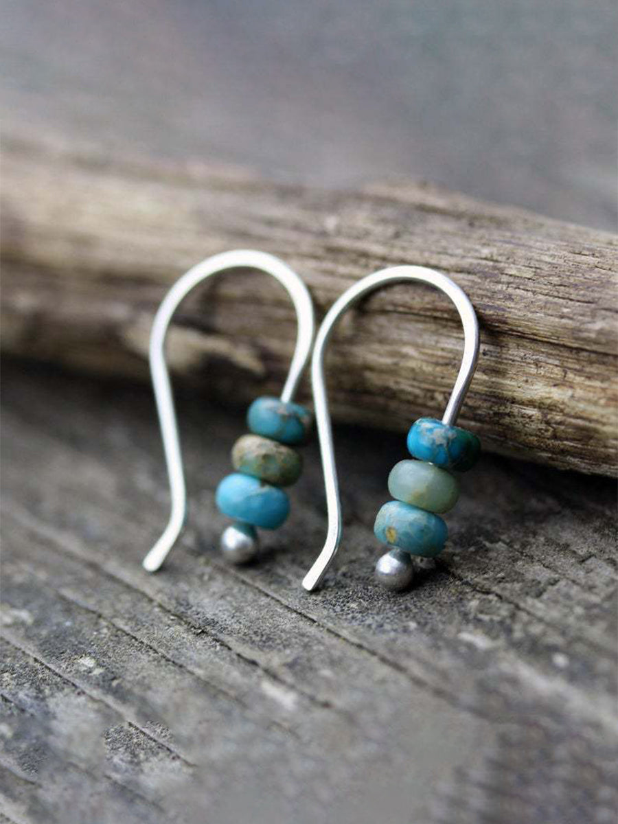 Vintage Beaded Turquoise Earrings｜Awaytr®