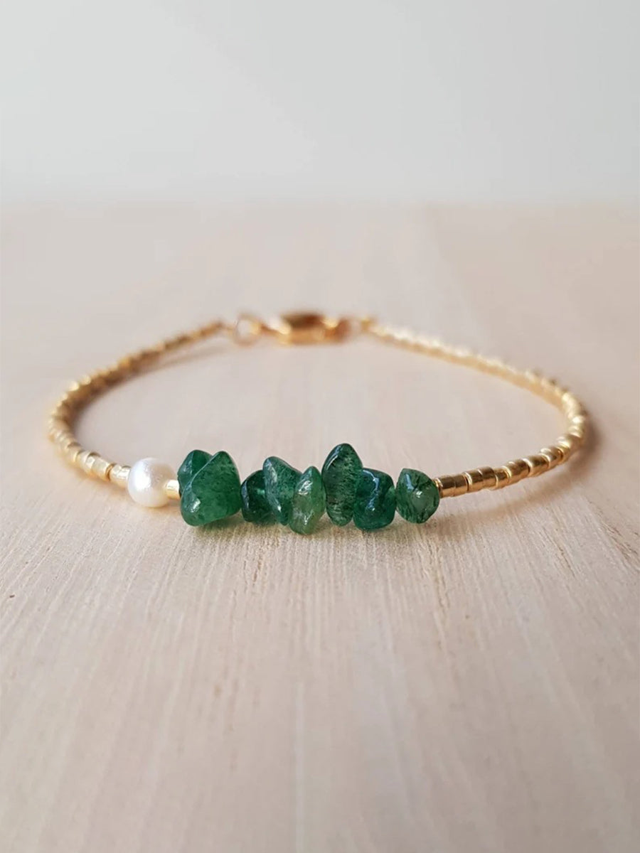 Green Natural Stone Bracelet｜Awaytr®