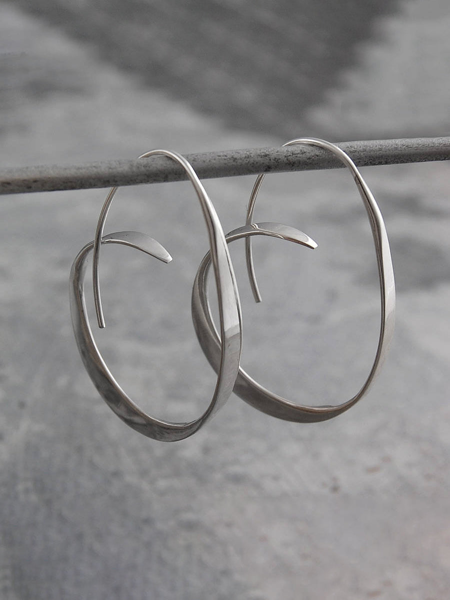 Geometric Irregular Flat Line Earrings｜Awaytr®