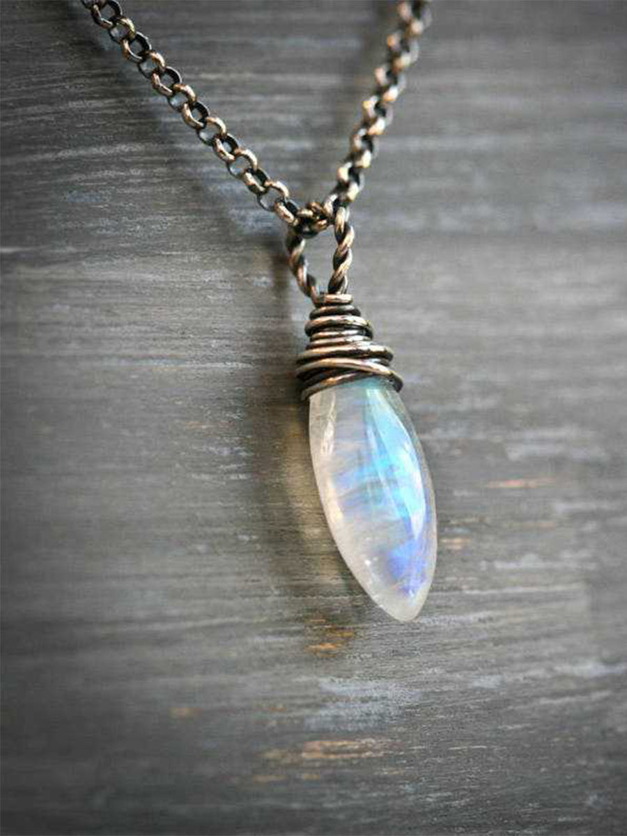 Vintage Silky Moonstone Necklace｜Awaytr®