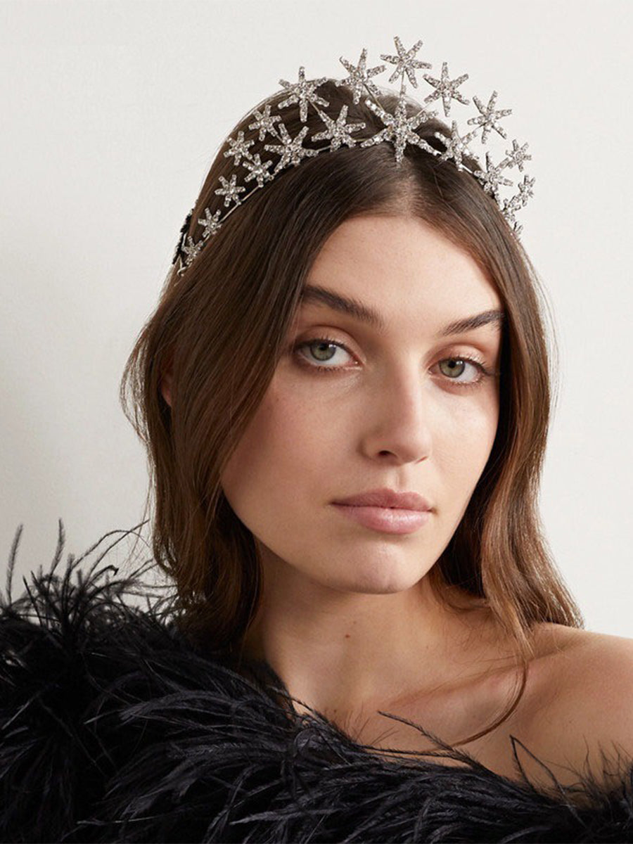 Multi-layer Diamond-studded Star Headband｜Awaytr®