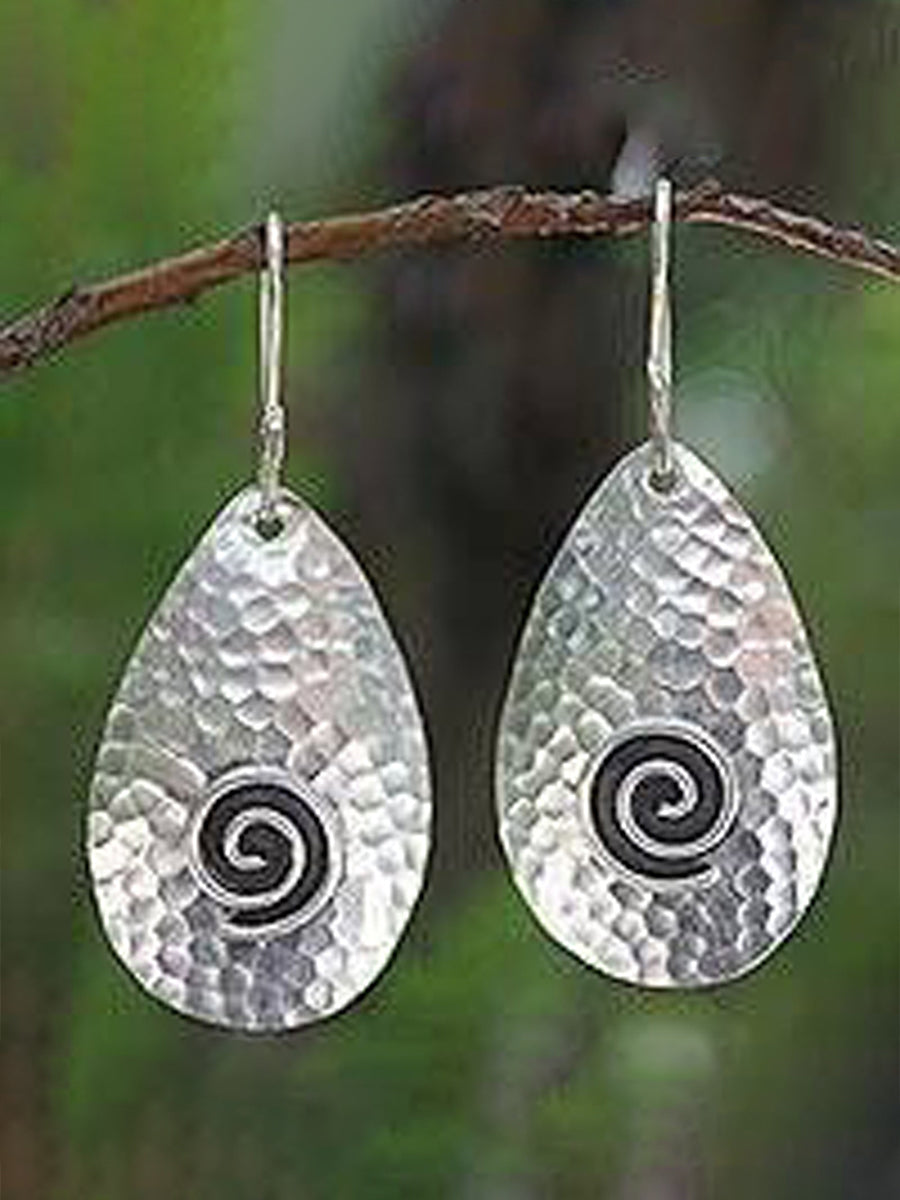 Simple Drop Spiral Pattern Earrings｜Awaytr®