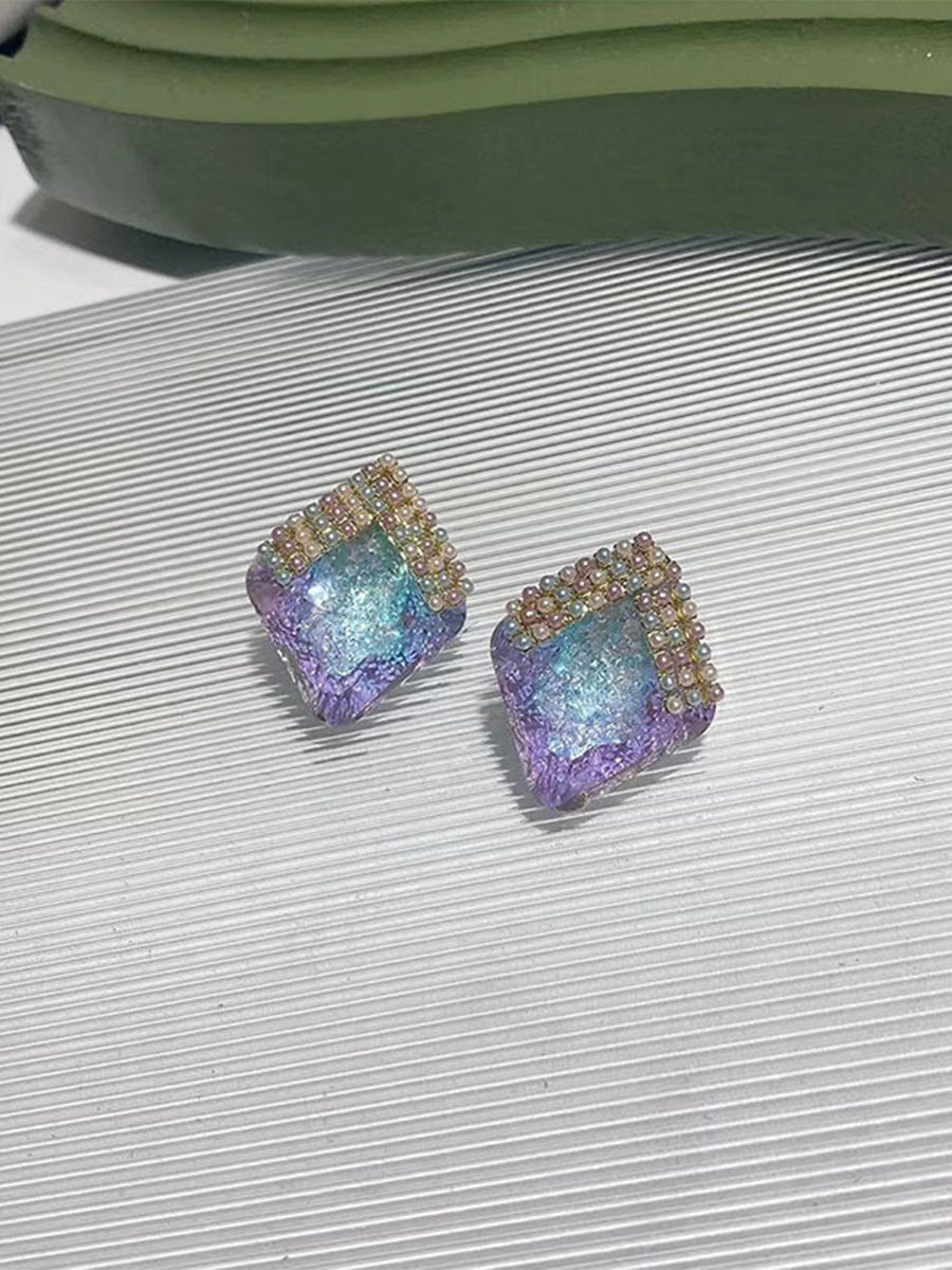 Colorful Gemstone Crystal Earrings｜Awaytr®