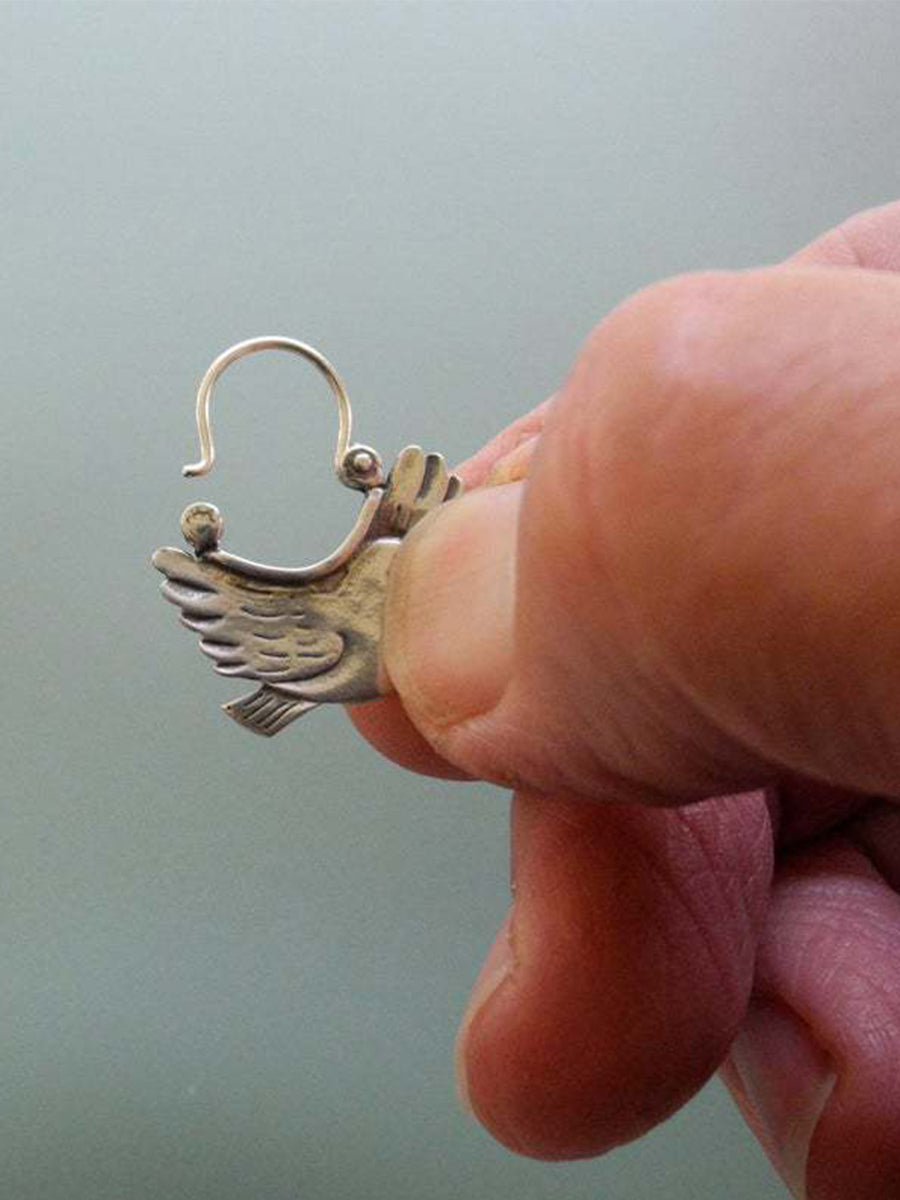 Vintage Bird Homing Pigeon Earrings｜Awaytr®