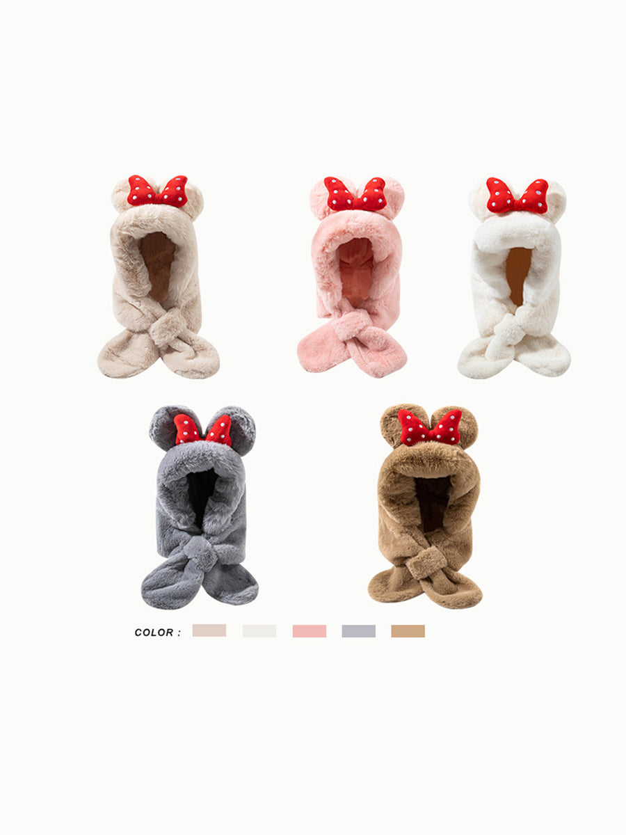 Cute Bear Ears Windproof Plush Hat｜Awaytr®