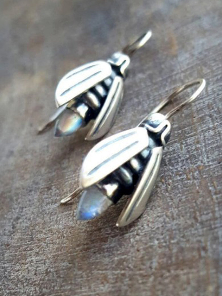 Simple Firefly Moonstone Earrings｜Awaytr®