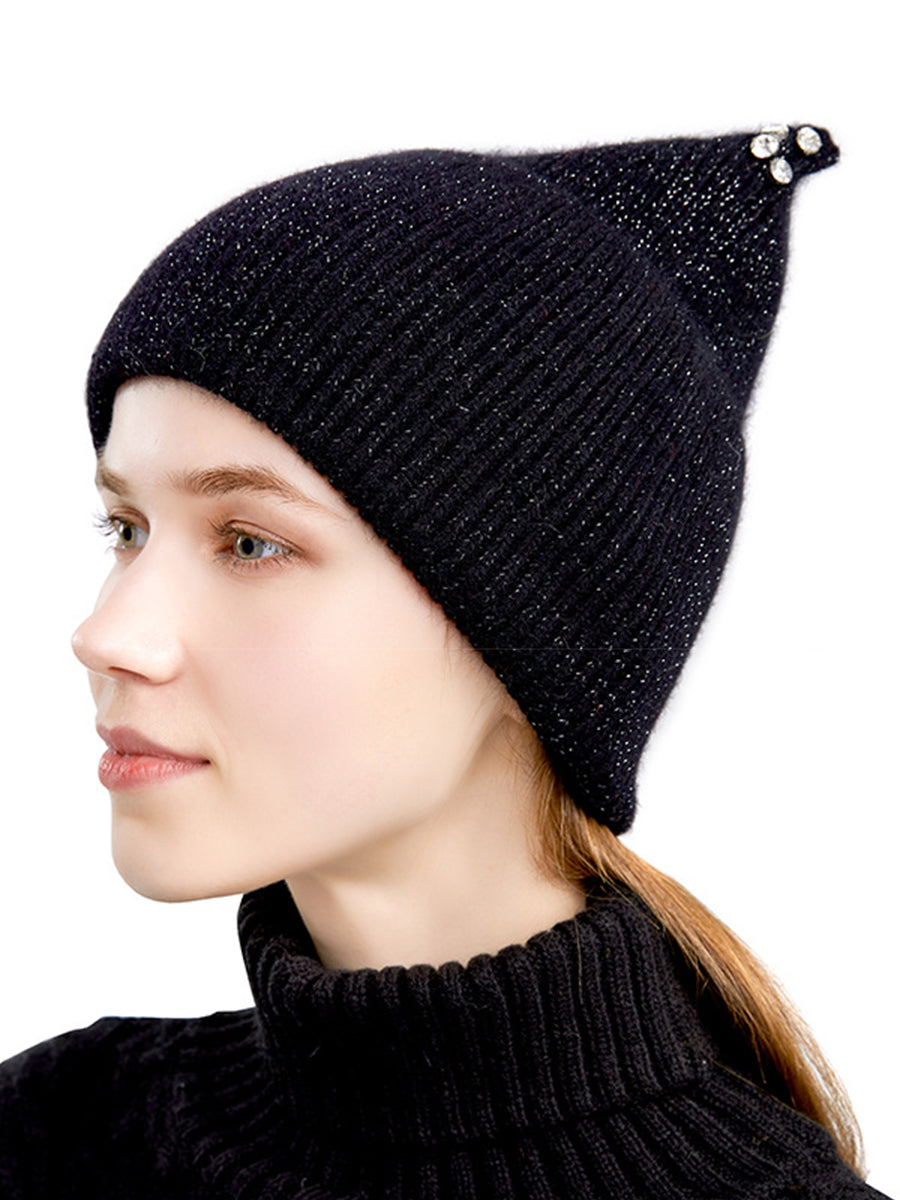 Autumn And Winter Knitted Diamond Hat｜Awaytr®