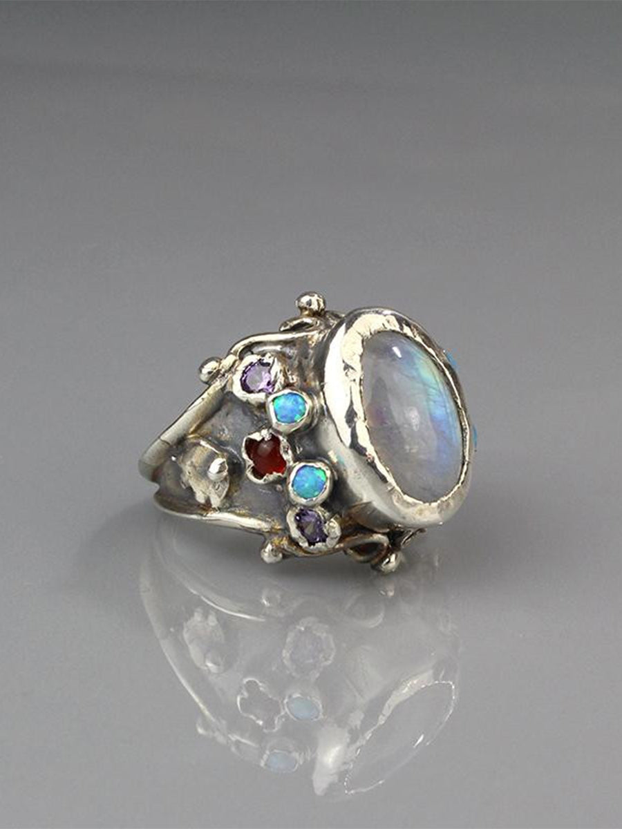 Vintage Opal Adjustable Ring｜Awaytr®