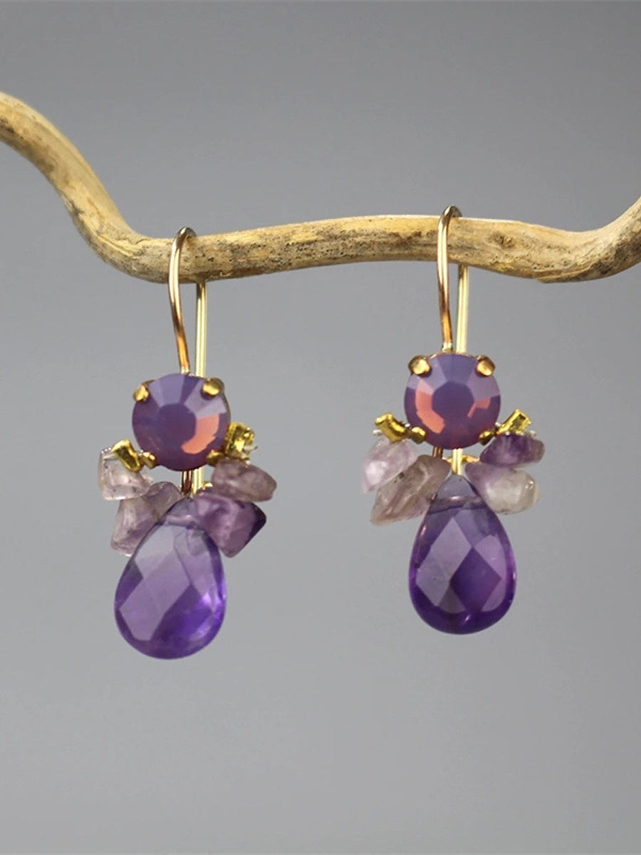 Bee Amethyst Earrings｜Awaytr®