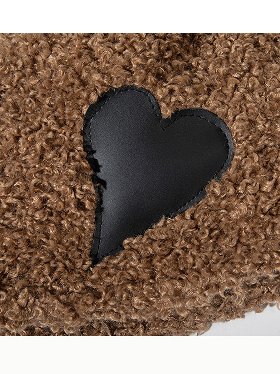 Heart-shaped Lamb Wool Fisherman Hat｜Awaytr®