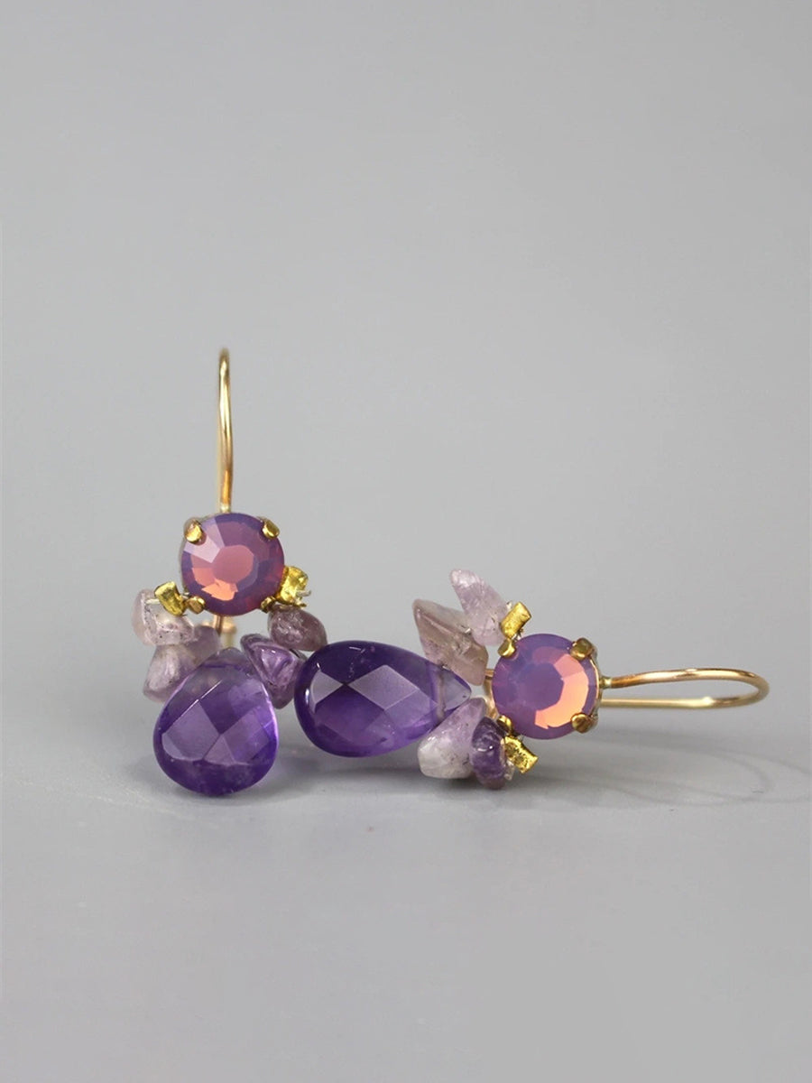 Bee Amethyst Earrings｜Awaytr®