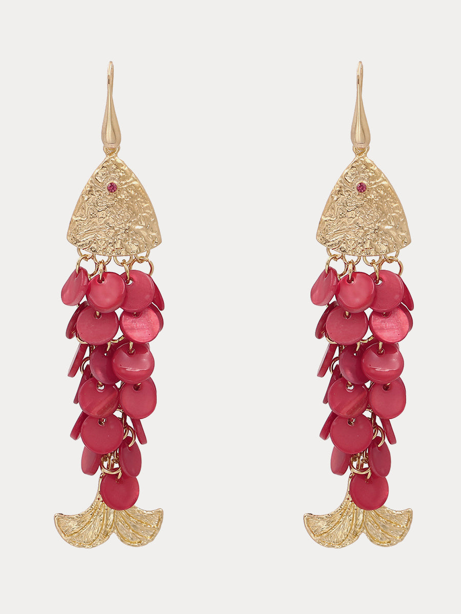 Vintage Fish-shaped Tassel Earrings｜Awaytr®