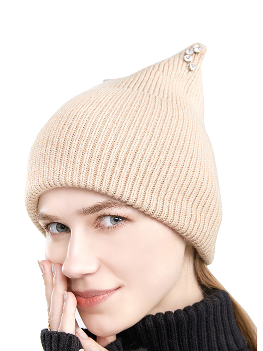 Autumn And Winter Knitted Diamond Hat｜Awaytr®