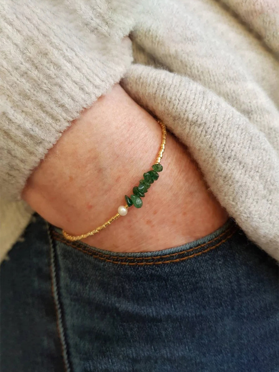 Green Natural Stone Bracelet｜Awaytr®