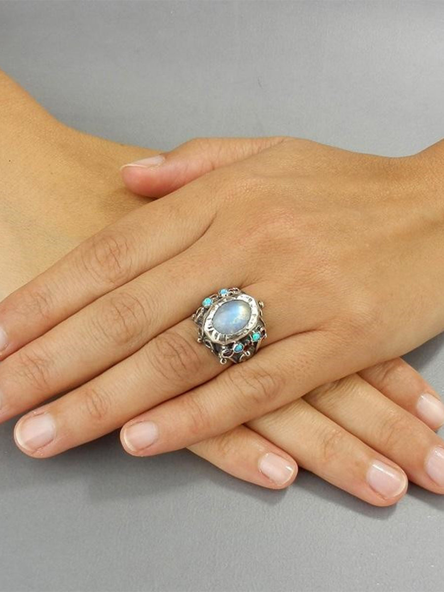 Vintage Opal Adjustable Ring｜Awaytr®