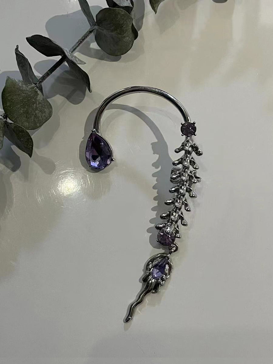 Purple Water Drop Ear Bone Clip｜Awaytr®