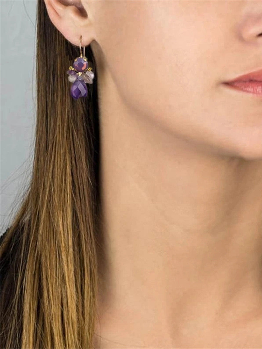 Bee Amethyst Earrings｜Awaytr®