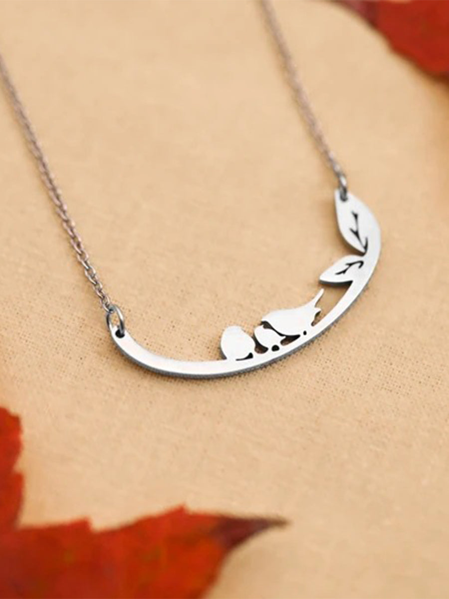 Cute Bird Family Necklace｜Awaytr®