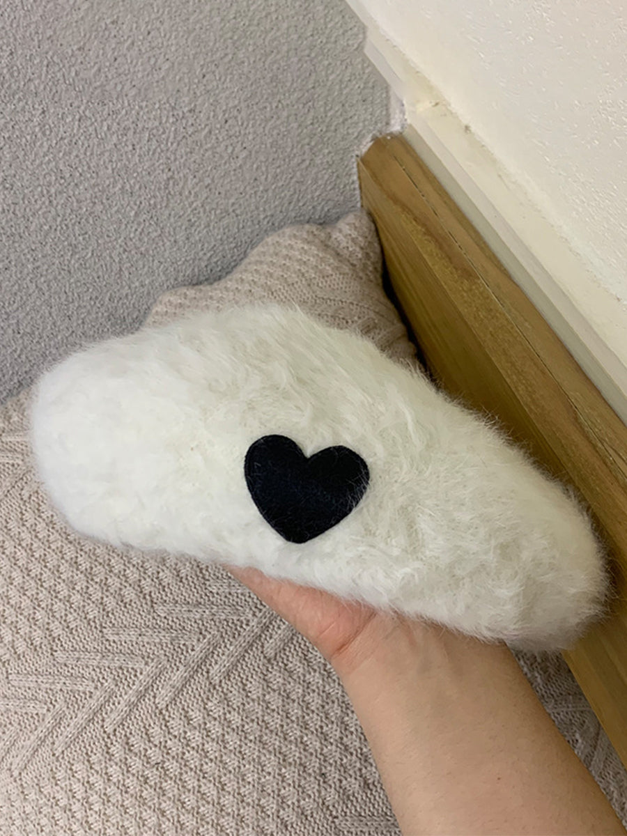 Heart-shaped Rabbit Fur Beret Hat｜Awaytr®