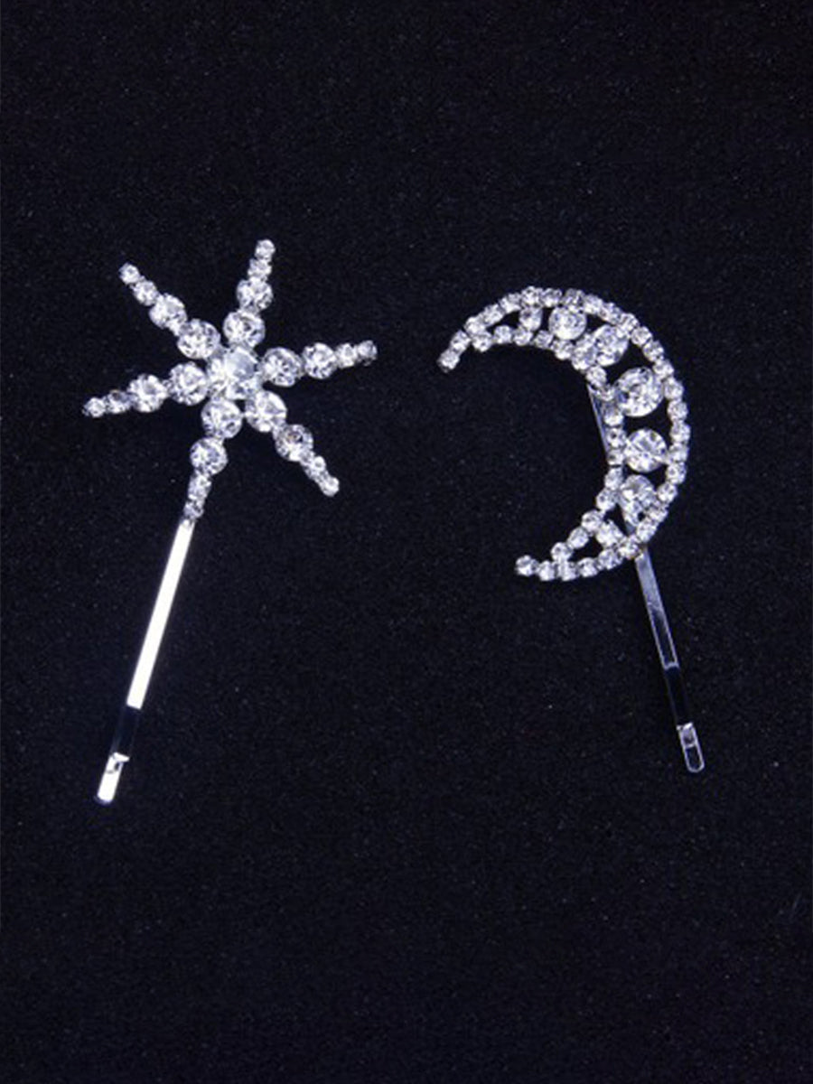 Stars And Moon Flashing Diamond Clips｜Awaytr®