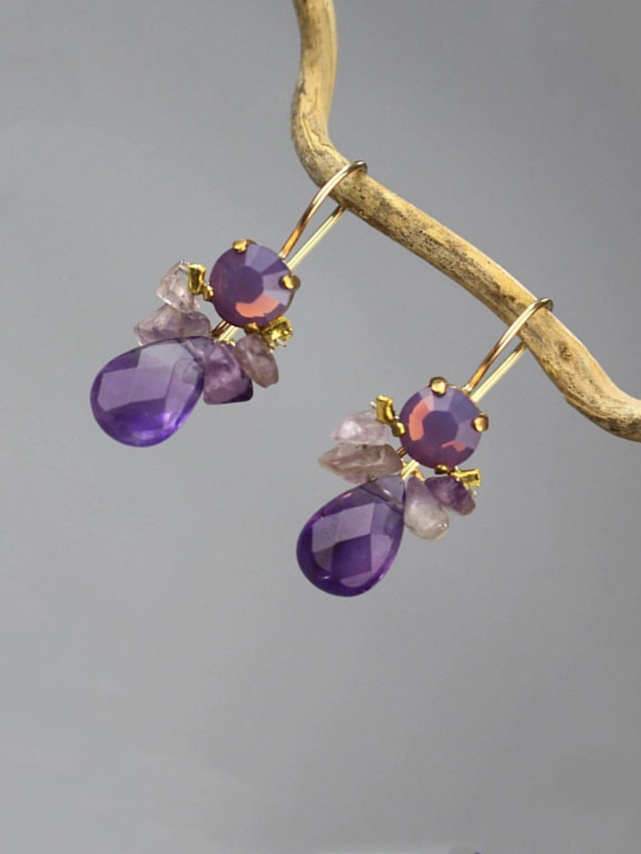 Bee Amethyst Earrings｜Awaytr®