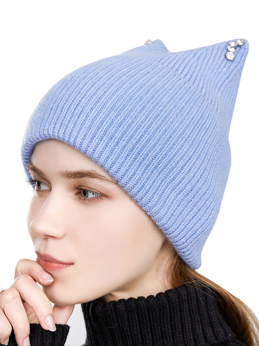 Autumn And Winter Knitted Diamond Hat｜Awaytr®