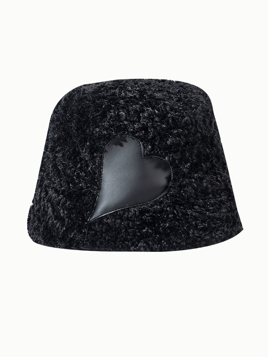 Heart-shaped Lamb Wool Fisherman Hat｜Awaytr®