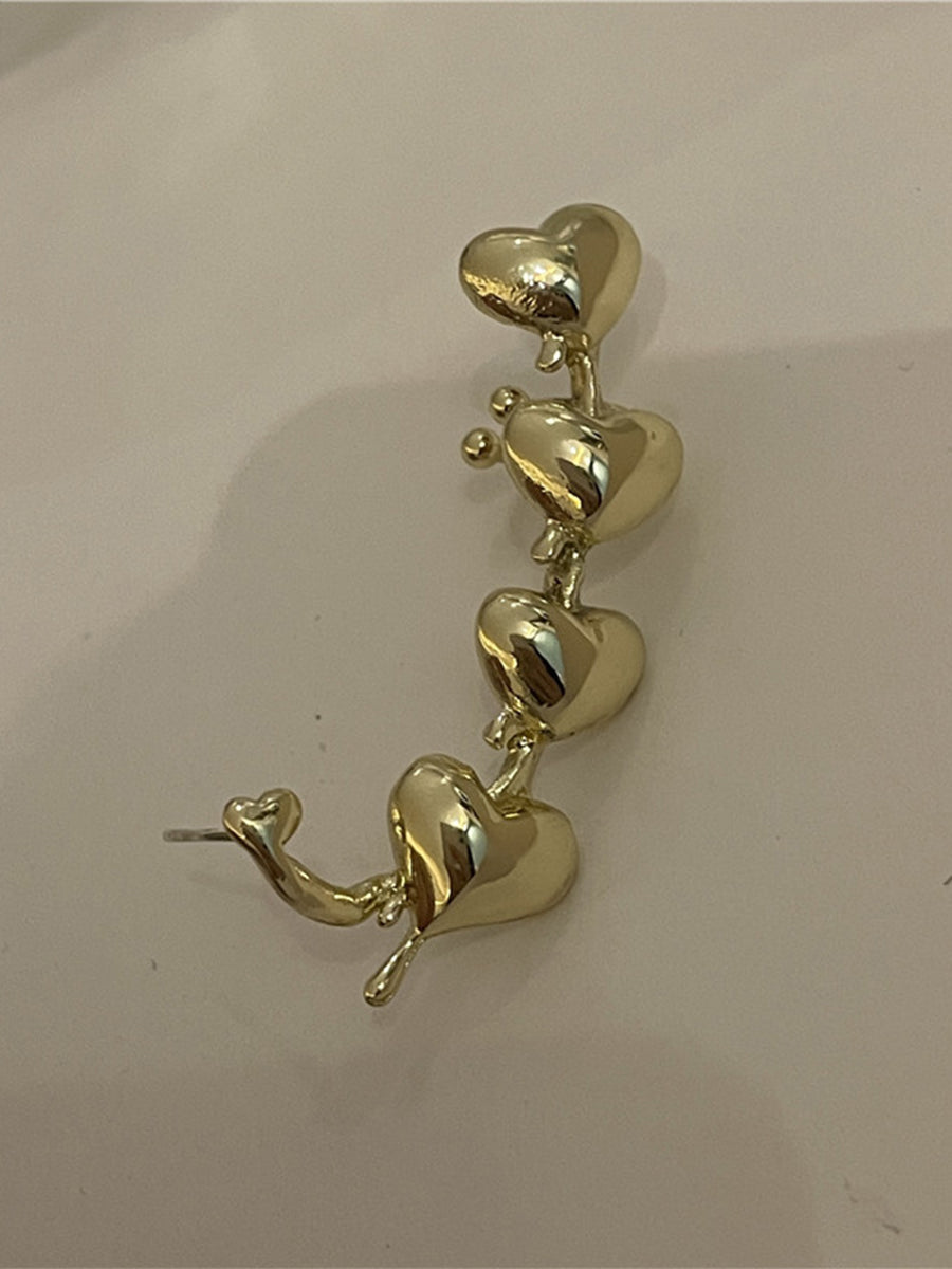 Simple Metal Heart-shaped Non-pierced Ear Bone Clip｜Awaytr®