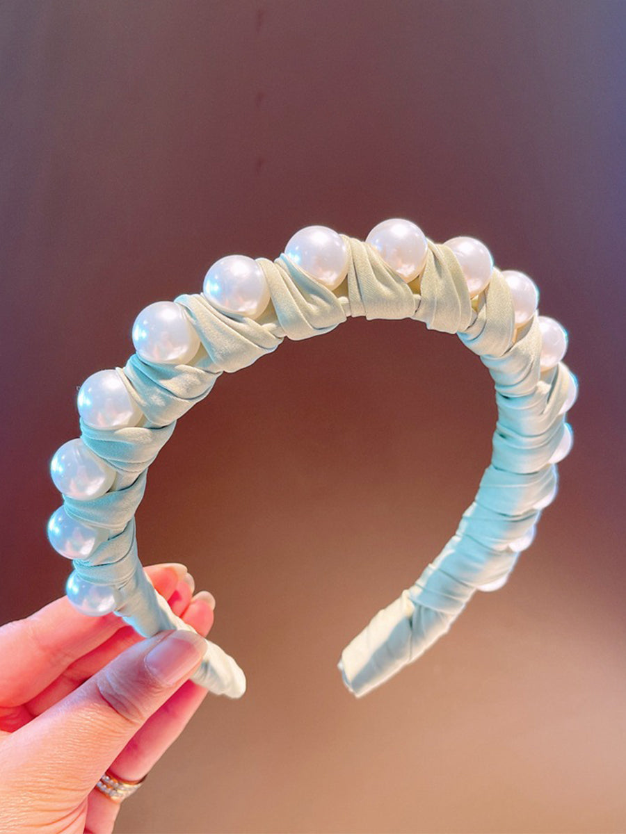 Retro Simple Pearl Headband｜Awaytr®