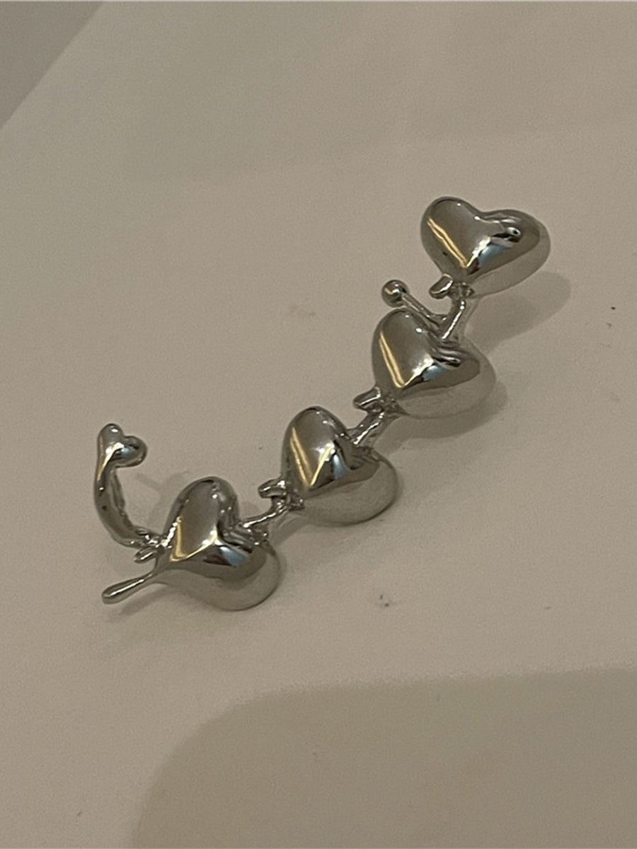 Simple Metal Heart-shaped Non-pierced Ear Bone Clip｜Awaytr®