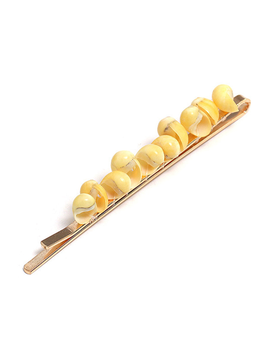 Shell Stitching Metal Simple Word Hair Clip｜Awaytr®