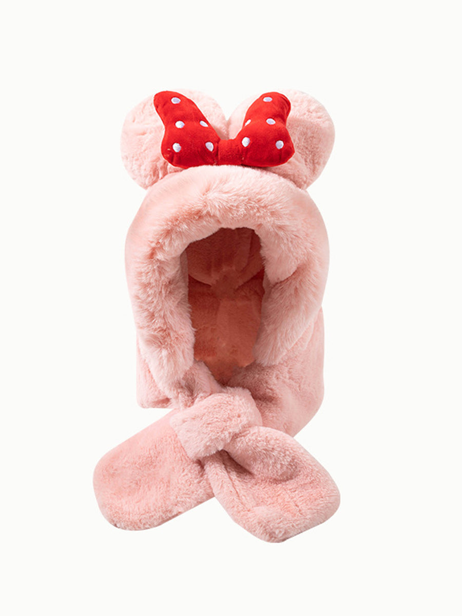 Cute Bear Ears Windproof Plush Hat｜Awaytr®