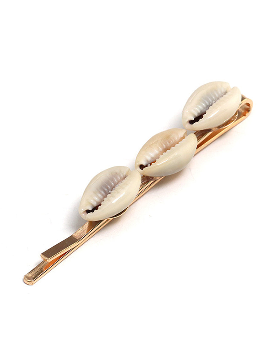 Shell Stitching Metal Simple Word Hair Clip｜Awaytr®