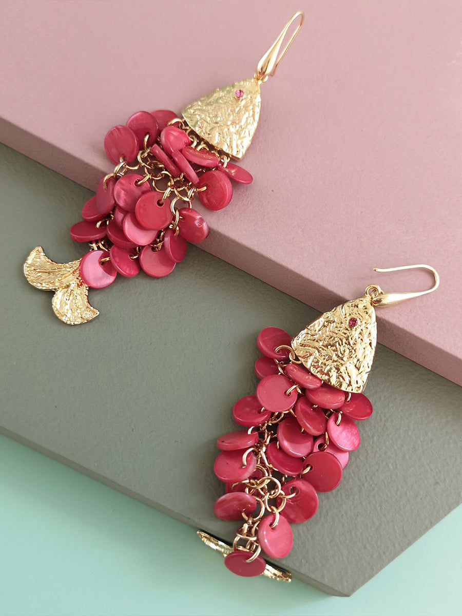 Vintage Fish-shaped Tassel Earrings｜Awaytr®