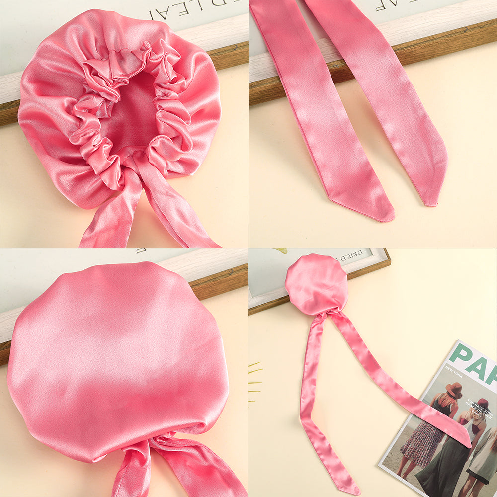 Solid Color Scrunchies Ponytail Spherical Bun Ribbon｜Awaytr®