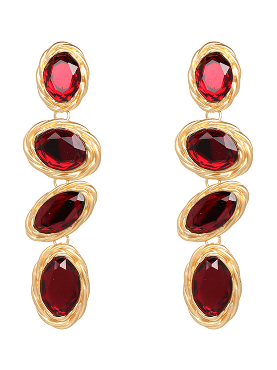 Simple Colorful Zircon Earrings｜Awaytr®