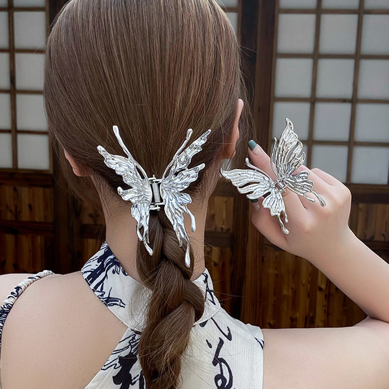 【Awaytr】CB1260 6.5cm  butterfly hair clip