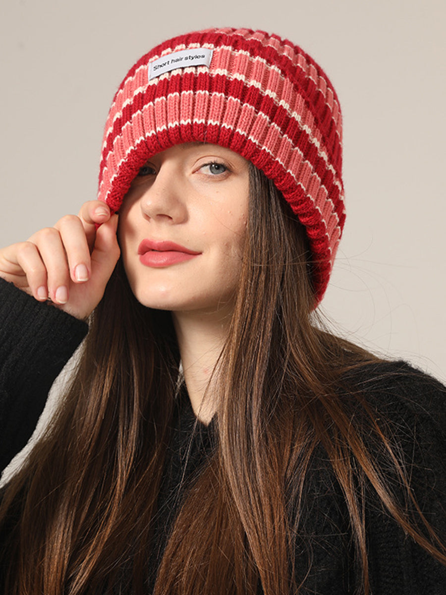 Simple Striped Knitted Hat｜Awaytr®