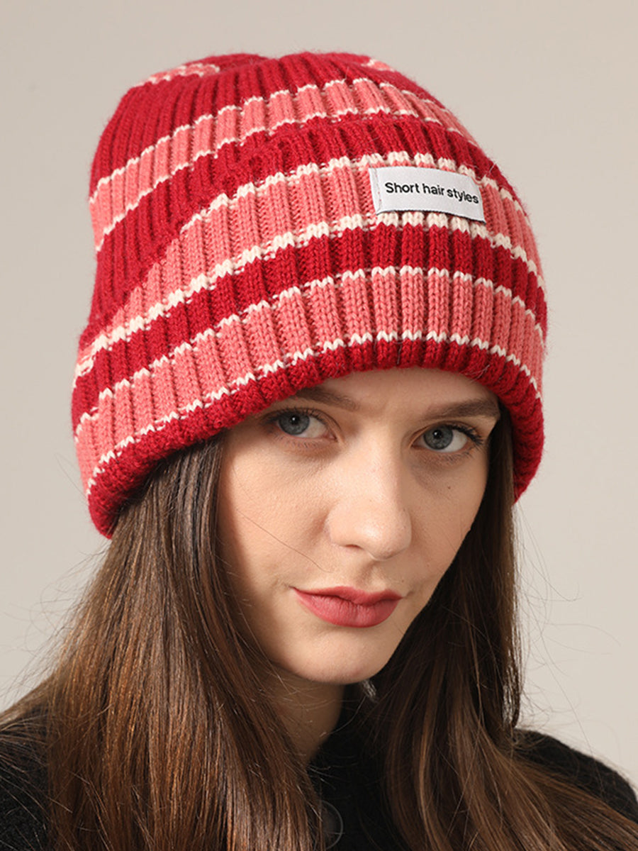 Simple Striped Knitted Hat｜Awaytr®