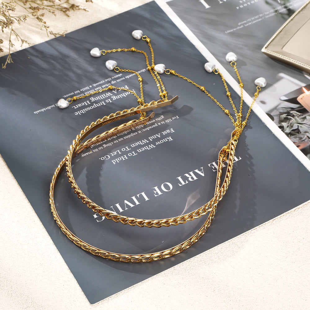 【Awaytr】CB1325  Alloy chain headband