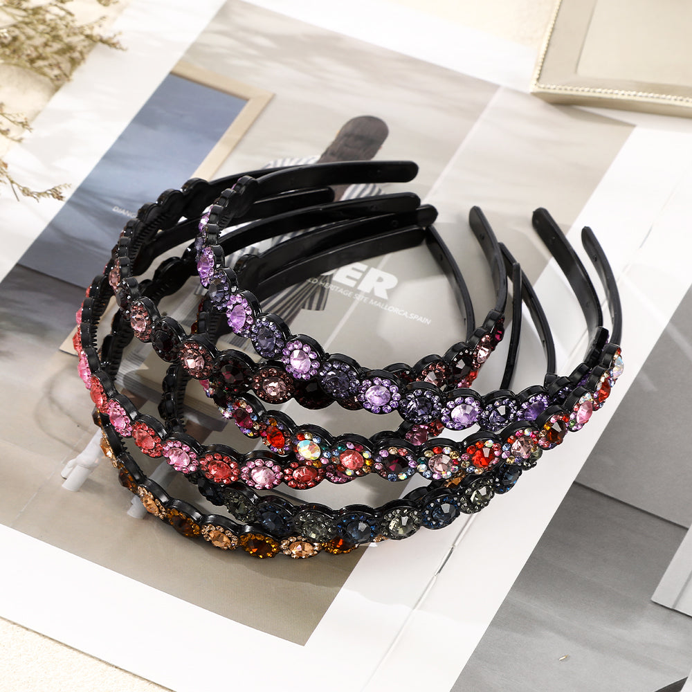 【Awaytr】CB1322 Rhinestone toothed headband