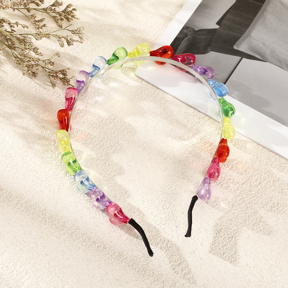 【Awaytr】CB1109 Colorful Big Heart Headband