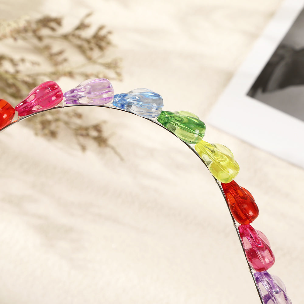 【Awaytr】CB1109 Colorful Big Heart Headband