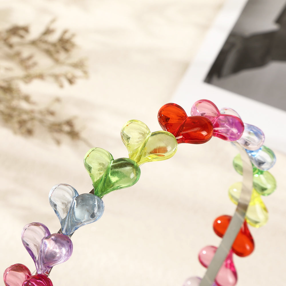 【Awaytr】CB1109 Colorful Big Heart Headband