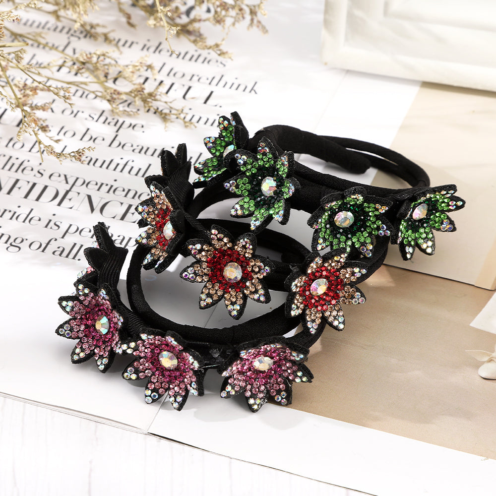 【Awaytr】CB1354 Rhinestone Flower Hair Clip