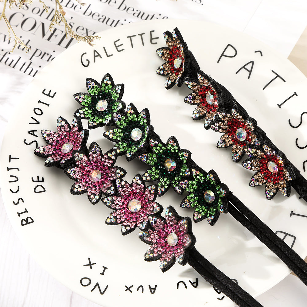 【Awaytr】CB1354 Rhinestone Flower Hair Clip